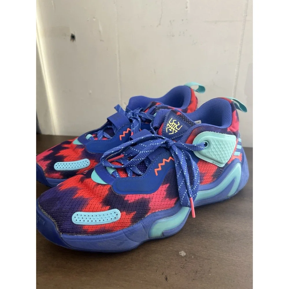 Adidas D.O.N. Issue 3 Men's Sz  7 Wmn Sz 8.5‎ Sonic Ink/Pulse Aqua/Solar GZ5525